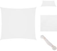 vidaXL Voile d'ombrage Oxford Tissu Carré 4x4 m Blanc - Parasols & Protection solaire