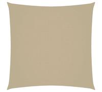 vidaXL Voile d'ombrage Oxford Tissu Carré 5x5 m Beige