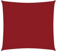 vidaXL Voile d'ombrage Oxford Tissu Carré 6x6 m Rouge