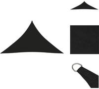 vidaXL Voile d'ombrage Oxford Tissu Triangulaire 5x5x6 m Noir - Parasols & Protection solaire