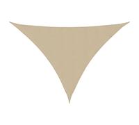 vidaXL Voile d'ombrage Oxford Tissu Triangulaire 5x7x7 m Beige