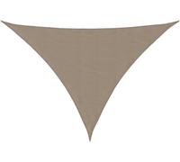 vidaXL Voile d'ombrage Oxford Tissu Triangulaire 5x7x7 m Taupe