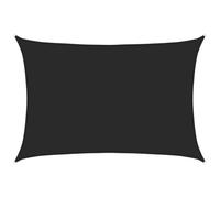 vidaXL Voile d'ombrage 160 g/m² noir 5x7 m HDPE