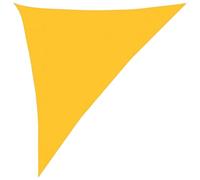 vidaXL Voile d'Ombrage Protection Ecran Solaire Voile de Parasol Anti UV Jardin Patio Terrasse Balcon Extérieur 160 g/m² Jaune 3x4x5 m PEHD