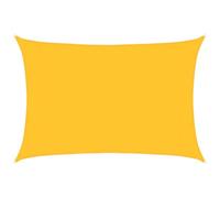 vidaXL Voile d'ombrage 160 g/m² Jaune 3x4,5 m PEHD