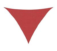 vidaXL Voile d'ombrage 2,5x2,5x3,5 m 160 g/m² PEHD Anti-UV Rouge