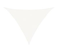 vidaXL Voile d'Ombrage Protection Voile Solaire Voile de Parasol Anti UV Jardin Patio Terrasse Balcon Extérieur 160 g/m² Blanc 5x5x6 m PEHD