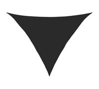 vidaXL Voile d'Ombrage Protection Voile Solaire Voile de Parasol Anti UV Jardin Patio Terrasse Balcon Extérieur 160 g/m² Noir 2,5x2,5x3,5 m PEHD