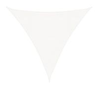 vidaXL Voile d'Ombrage Protection Voile Solaire Voile de Parasol Anti UV Jardin Patio Terrasse Balcon Extérieur 160 g/m² Blanc 4x4x4 m PEHD