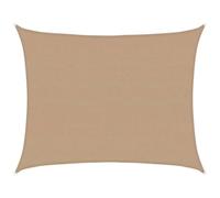 vidaXL Voile d'Ombrage Protection Voile Solaire Voile de Parasol Anti UV Jardin Patio Terrasse Balcon Extérieur 160 g/m² Taupe 2x4,5 m PEHD