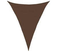 vidaXL Voile d'Ombrage Protection Voile Solaire Voile de Parasol Anti UV Jardin Patio Terrasse Balcon Extérieur 160 g/m² Marron 5x7x7 m PEHD