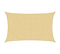 vidaXL Voile d'ombrage Sable 8x5 m 100% Polyester Oxford, bâche de Voile d'ombrage, auvent d'ombrage, auvent de fête, Voile d'ombrage de Patio