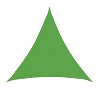 vidaXL Voile d'ombre 2 x 2 x 2 m HDPE Triangulaire Vert Clair