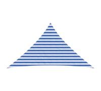 vidaXL Voile d'ombre 2,5 x 2,5 x 3,5 m HDPE Triangulaire Bleu et Blanc