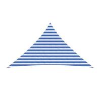 vidaXL Voile d'ombre 2,5 x 2,5 x 3,5 m HDPE Triangulaire Bleu et Blanc 42032903