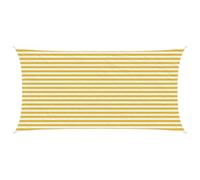 Vidaxl Voile D'ombre Jaune Et Blanc 2,5 X 4,5 M Hdpe