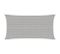 vidaXL Voile d'ombre Gris Clair et Blanc 2,5 x 5 m HDPE, Voile d'ombrage Moderne, Protection pour balcons, terrasse, Pare-Soleil, résistant au Vent, Couvre UV