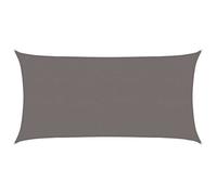 vidaXL Voile d'ombre Gris Clair 2,5 x 6 m HDPE, Voile d'ombrage Moderne, Protection pour balcons, terrasse, Pare-Soleil, résistant au Vent, Couvre UV