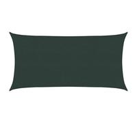 vidaXL Voile d'ombre 2,5 x 6 m HDPE Rectangulaire Vert foncé