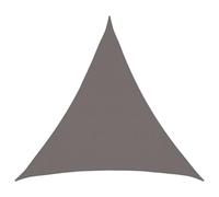 vidaXL Voile d'ombre 2 x 2 x 2 m HDPE Triangulaire Gris Clair