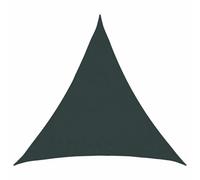 vidaXL Voile d'ombre 2 x 2 x 2 m HDPE Triangulaire Vert foncé