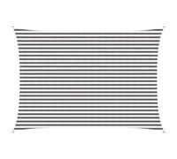 vidaXL Voile d'ombre Moderne 3,5 x 4,5 m HDPE Gris clair et blanc – Pare-soleil