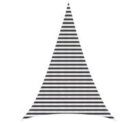 vidaXL Voile d'ombre 3 x 4 x 4 m HDPE Triangulaire Anthracite et Blanc