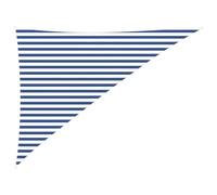 vidaXL Voile d'ombre Bleu et Blanc 3 x 4 x 5 m 100% Polyester Oxford, Solution extérieure, Voile d'ombrage Triangulaire UV résistant, auvent Moderne pour Jardin, Balcon, Aire de Jeux