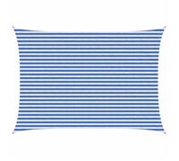 vidaXL Voile d'ombre Bleu et Blanc 3 x 6 m HDPE 42032891
