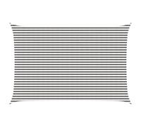 vidaXL Voile d'ombre Gris clair et blanc 4 x 6 m HDPE