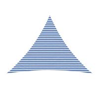 vidaXL Voile d'ombre 5 x 5 x 6 m HDPE Triangulaire Bleu et Blanc