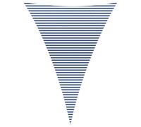 vidaXL Tente d'ombrage bleue et blanche 5 x 7 x 7 m 100 % polyester Oxford