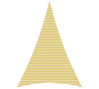 vidaXL Voile d'ombre 5 x 7 x 7 m HDPE Triangulaire Jaune et blanc