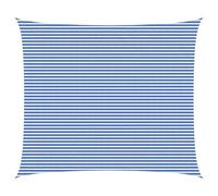 vidaXL Voile d'ombre 6 x 8 m HDPE bleu et blanc - pare-soleil résistant au vent