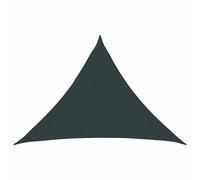 vidaXL Voile d'ombre 7 x 5 x 5 m HDPE Triangulaire Vert foncé