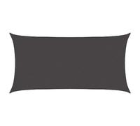 vidaXL Voile d'ombre Anthracite 2 x 6 m HDPE, Voile d'ombrage Moderne, Protection pour balcons, terrasse, Pare-Soleil, résistant au Vent, Couvre UV