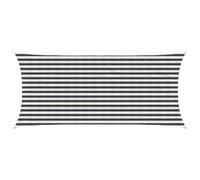 vidaXL Voile d'ombre Anthracite et blanc 2 x 4,5 m HDPE