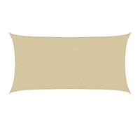 vidaXL Voile d'ombre Beige 2,5 x 6 m HDPE