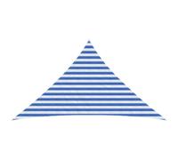 vidaXL Voile d'ombre 2,5 x 2,5 x 3,5 m HDPE Triangulaire Bleu et Blanc