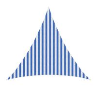 vidaXL Voile d'ombre Bleu et Blanc 3 x 3 x 3 m HDPE