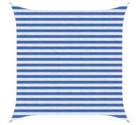 vidaXL Tente d'ombrage 6 x 6 m bleue et blanche en HDPE