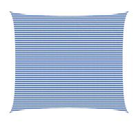 vidaXL Voile d'ombre Bleu et Blanc 6 x 8 m HDPE