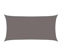 vidaXL Voile d'ombre Gris Clair 2,5 x 6 m HDPE, Voile d'ombrage Moderne, Protection pour balcons, terrasse, Pare-Soleil, résistant au Vent, Couvre UV
