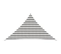 vidaXL Voile d'ombre Gris clair et blanc 2,5 x 2,5 x 3,5 m HDPE
