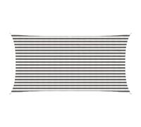 vidaXL Voile d'ombre Gris Clair et Blanc 2,5 x 4,5 m HDPE, Voile d'ombrage Moderne, Protection pour balcons, terrasse, Pare-Soleil, résistant au Vent, Couvre UV