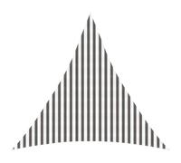 vidaXL Voile d'ombre Gris Clair et Blanc 4 x 4 x 4 m HDPE, Jardin et terrasse, Voile Triangulaire Design pour Ombre, Protection UV, Toile Moderne pour Votre Coin extérieur