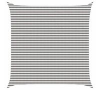 vidaXL Voile d'ombre Gris Clair et Blanc 6 x 6 m HDPE