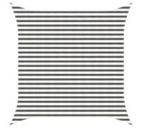 vidaXL Tente d'ombrage 6 x 6 m HDPE Gris clair et blanc Pare-soleil respirant Protection UV