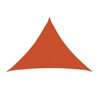 vidaXL Voile d'ombre Orange 7 x 5 x 5 m HDPE, Jardin et terrasse, Voile Triangulaire Design pour Ombre, Protection UV, Toile Moderne pour Votre Coin extérieur