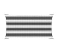 vidaXL Voile d'ombre Rectangulaire 2,5 x 5 m HDPE Anthracite et blanc